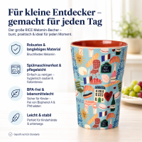 RICE großer Melaminbecher „Paris Mon Amour“ – 400 ml
