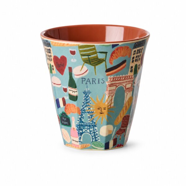 RICE Medium Melaminbecher „Paris Mon Amour“ – 250 ml