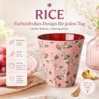 RICE Melaminbecher Swan Print rosa 250 ml – Kinderbecher mit Schwanenmotiv