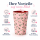 RICE großer Melaminbecher Swan Print rosa 400 ml – Kinderbecher mit Schwanenmotiv