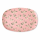 RICE ovaler Melaminteller Swan Print Pink 30 cm – rosa Melaminplatte