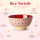 RICE Melaminschale Swan Print rosa 700 ml – Schale mit Schwanenmotiv