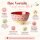 RICE kleine Melaminschale Swan Print Pink 300 ml – rosa Schale mit Schwanenmotiv