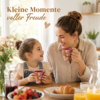 RICE Melaminbecher Fiesta Rose braun rosa – Medium 250 ml