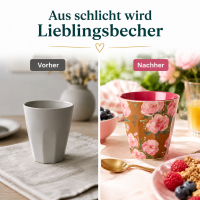 RICE Melaminbecher Fiesta Rose braun rosa – Medium 250 ml