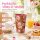 RICE großer Melaminbecher Fiesta Rose braun rosa – 400 ml