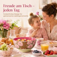 RICE Medium Melaminschale Fiesta Rose braun rosa – 700 ml