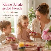 RICE Kleine Melaminschale Fiesta Rose braun rosa – 300 ml