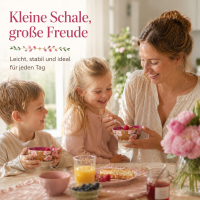 RICE Kleine Melaminschale Fiesta Rose braun rosa – 300 ml