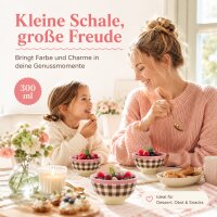 RICE Kleine Melaminschale Check Me Out braun rosa – 300 ml