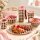 RICE Kleine Melaminschale Check Me Out braun rosa – 300 ml
