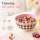RICE Melaminschale „Check Me Out“ 700 ml – kariert in Rosa/Braun