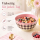 RICE Melaminschale „Check Me Out“ 700 ml – kariert in Rosa/Braun