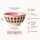 RICE Melaminschale „Check Me Out“ 700 ml – kariert in Rosa/Braun