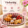 RICE Melaminteller „Check Me Out“ 30 x 21,5 cm – kariert in Rosa/Braun
