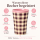 RICE Melaminbecher „Check Me Out“ 400 ml – kariert in Rosa/Braun