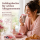 RICE Melaminbecher „Check Me Out“ 400 ml – kariert in Rosa/Braun