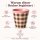 RICE Melaminbecher „Check Me Out“ 250 ml – kariert in Rosa/Braun