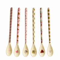 RICE Melamin Latte-Löffel Bon Vivant 6er Set