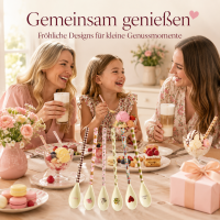 RICE Melamin Latte-Löffel Bon Vivant 6er Set