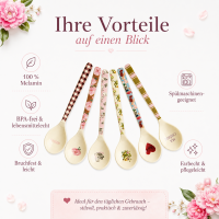 RICE Melamin Teelöffel Bon Vivant 6er Set