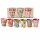 RICE Melaminbecher 6er Set Bon Vivant Design – 250 ml, bunt, BPA-frei & spülmaschinenfest