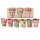 RICE Melaminbecher 6er Set Bon Vivant Design – 250 ml, bunt, BPA-frei & spülmaschinenfest