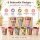 RICE Melaminbecher 6er Set Bon Vivant Design – 250 ml, bunt, BPA-frei & spülmaschinenfest