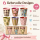 RICE Melaminbecher 6er Set Bon Vivant – kleine Becher 160 ml, BPA-frei & spülmaschinenfest