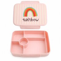 RICE Lunchbox Rainbow rosa mit 6 Fächern