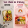 RICE Lunchbox Rainbow rosa mit 6 Fächern