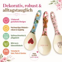 RICE Melamin Salatbesteck Bon Vivant 3er Set