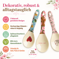 RICE Melamin Salatbesteck Bon Vivant 3er Set