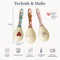 RICE Melamin Salatbesteck Bon Vivant 3er Set