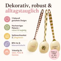 RICE Melamin Kochlöffel Set 3er Pack