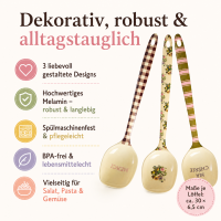 RICE Melamin Kochlöffel Set 3er Pack