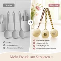 RICE Melamin Kochlöffel Set 3er Pack