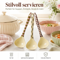 RICE Melamin Suppenlöffel Bon Vivant 3er Set