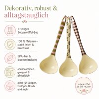 RICE Melamin Suppenlöffel Bon Vivant 3er Set