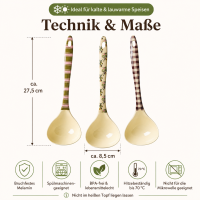 RICE Melamin Suppenlöffel Bon Vivant 3er Set