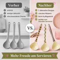 RICE Melamin Suppenlöffel Bon Vivant 3er Set