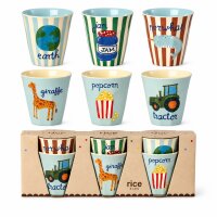 Kinderbecher Melamin 160ml Blau Himmelblau - 6er Set...