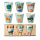 RICE Kids Melaminbecher 6er Set ABC Print Jungs – 160 ml, BPA-frei & spülmaschinenfest