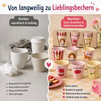 Melamin Kinderbecher Set 160ml Bunt Pastell - kleine Becher für Kinder