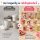 Melamin Kinderbecher Set 160ml Bunt Pastell - kleine Becher für Kinder