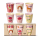 RICE Kids Melaminbecher 6er Set ABC Print Mädchen – 160 ml, BPA-frei & spülmaschinenfest