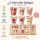 RICE Kids Melaminbecher 6er Set ABC Print Mädchen – 160 ml, BPA-frei & spülmaschinenfest