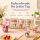 RICE Kids Melaminbecher 6er Set ABC Print Mädchen – 160 ml, BPA-frei & spülmaschinenfest