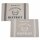 Bistrot Tischsets 2er Set – abwaschbare Platzsets 43 x 28 cm