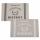 Bistrot Tischsets 2er Set – abwaschbare Platzsets 43 x 28 cm